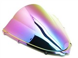 Kawasaki Ninja Zx-14R Iridium Rainbow Double Bubble Windscreen Shield 2006-2014